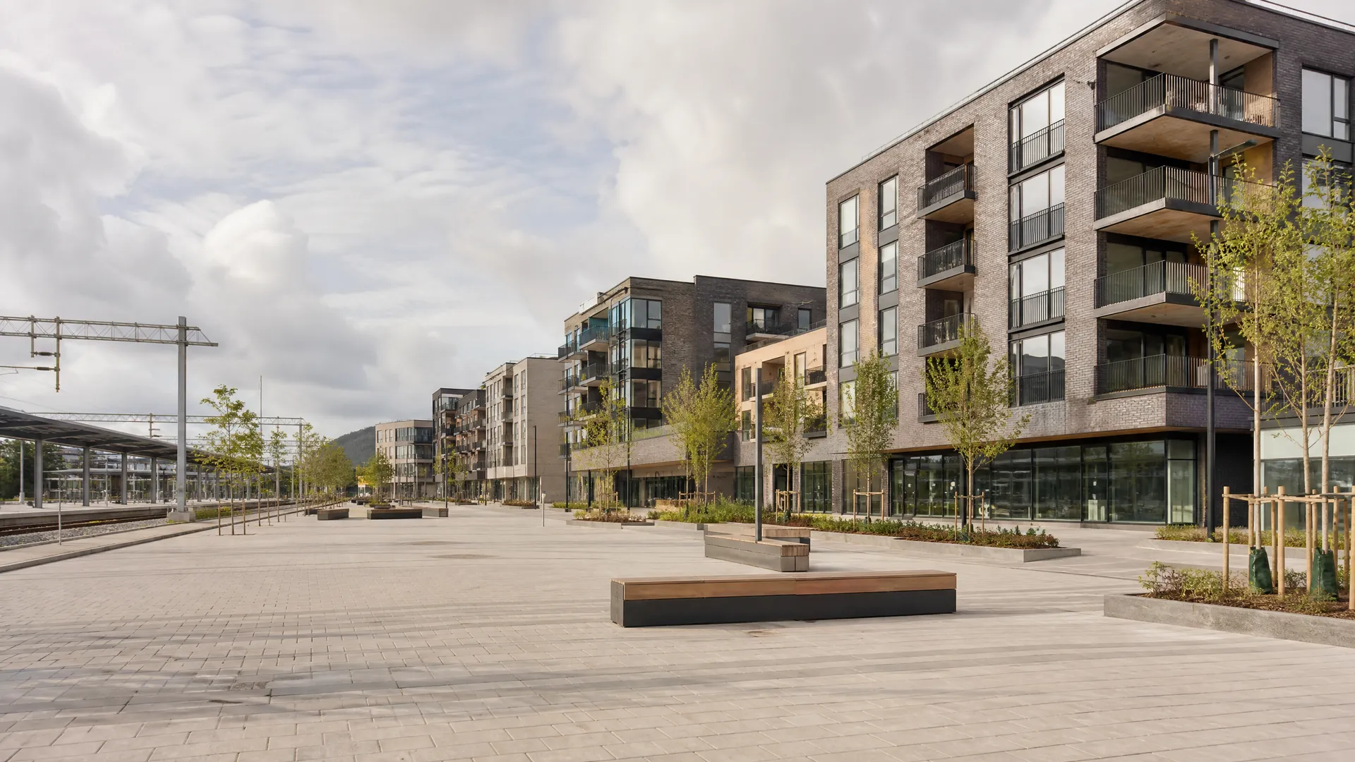 Typisk bebyggelse i Asker sentrum