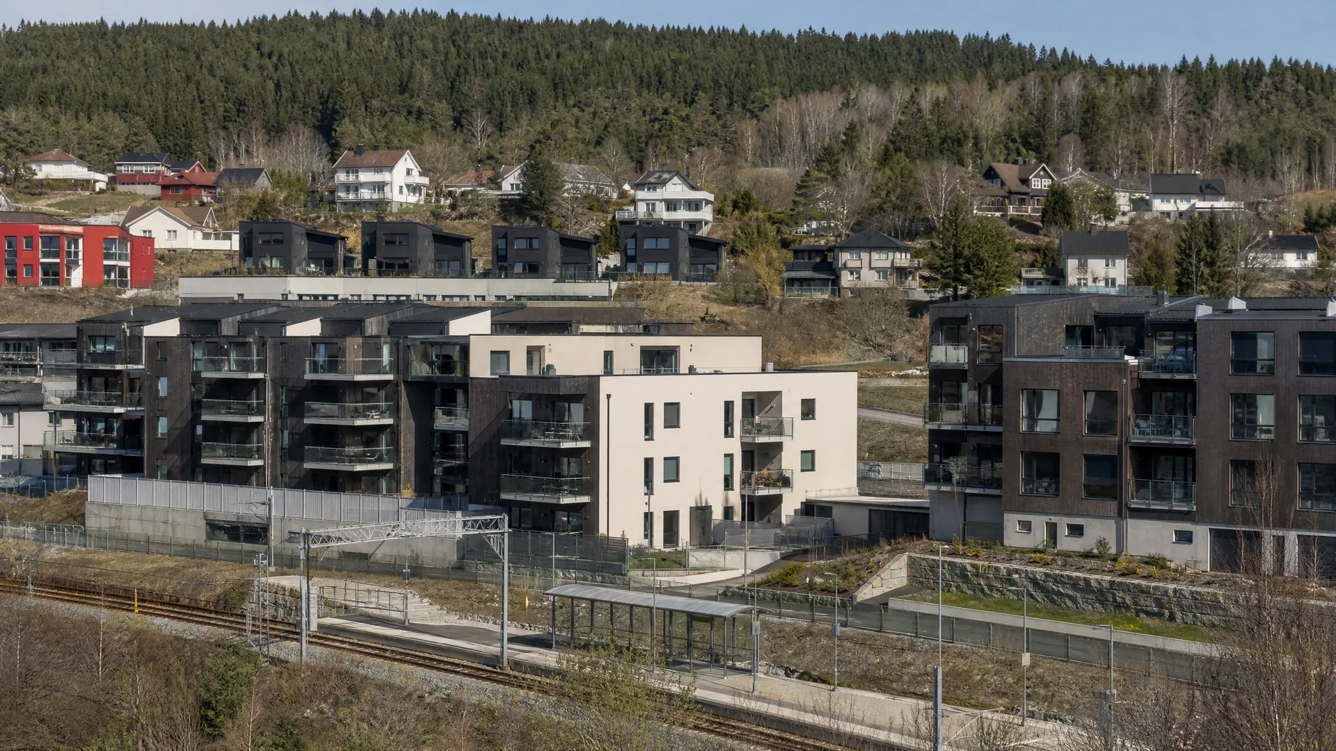 Typisk bebyggelse i Heggedal