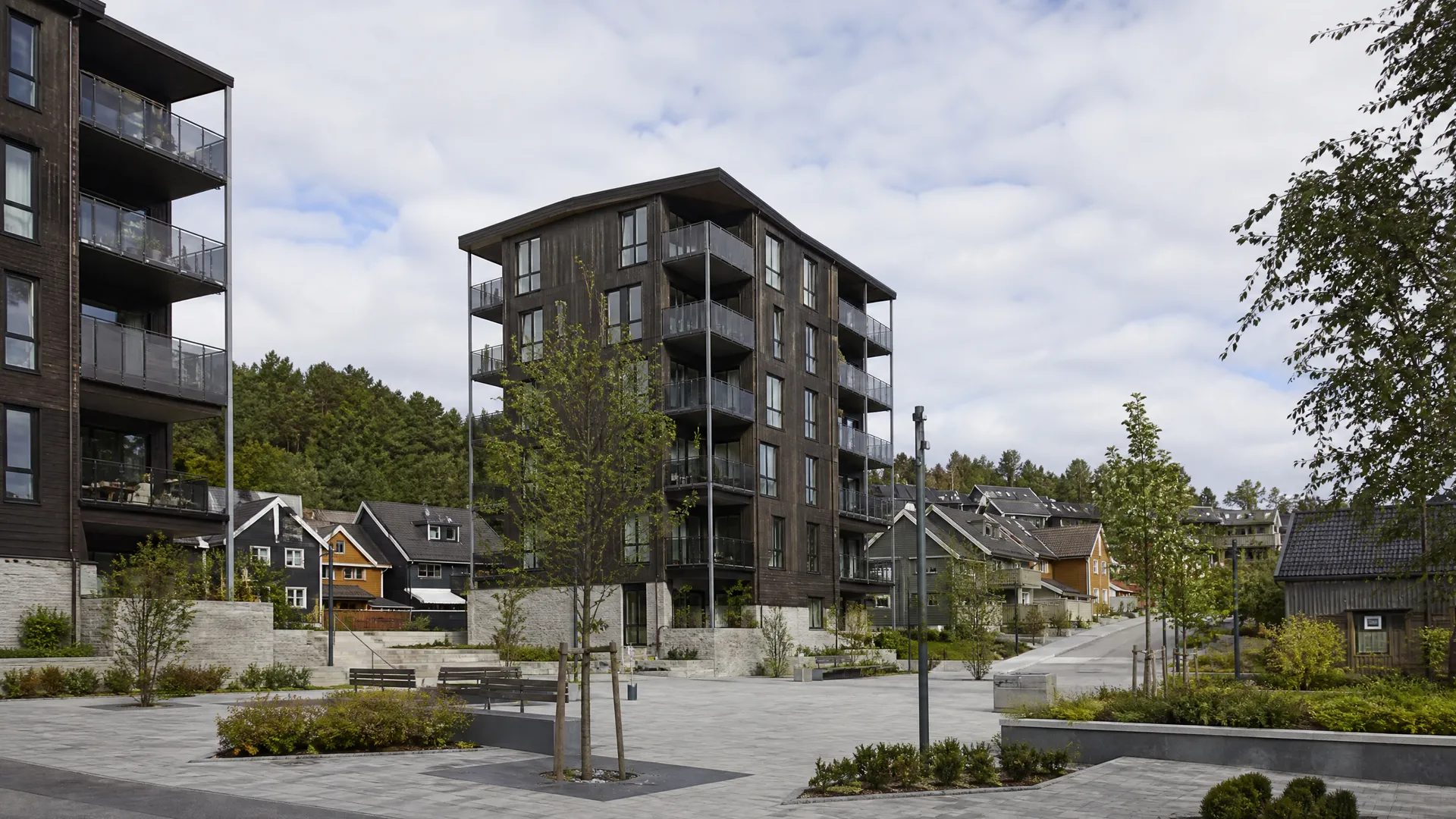 Typisk bebyggelse i Bekkestua