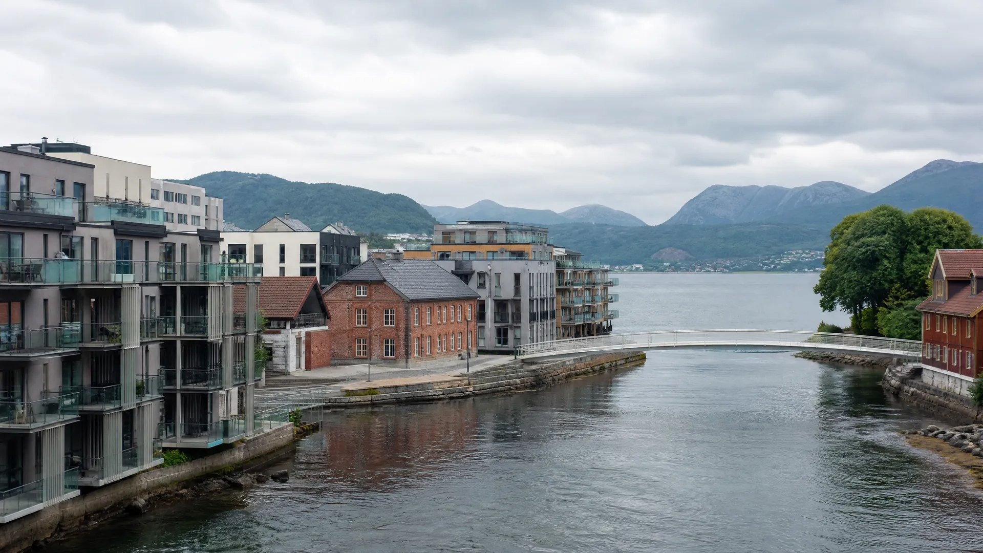 Typisk bebyggelse i Sandvika