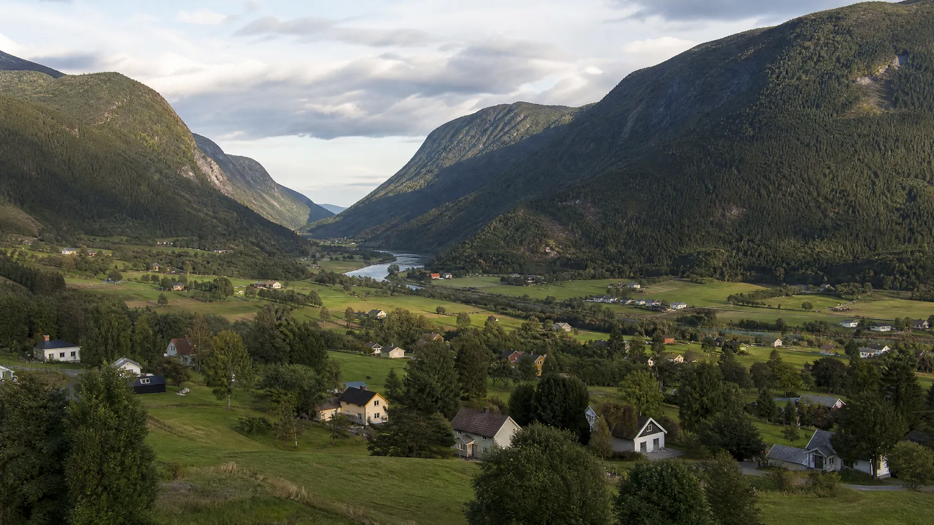 Typisk bebyggelse i Nittedal