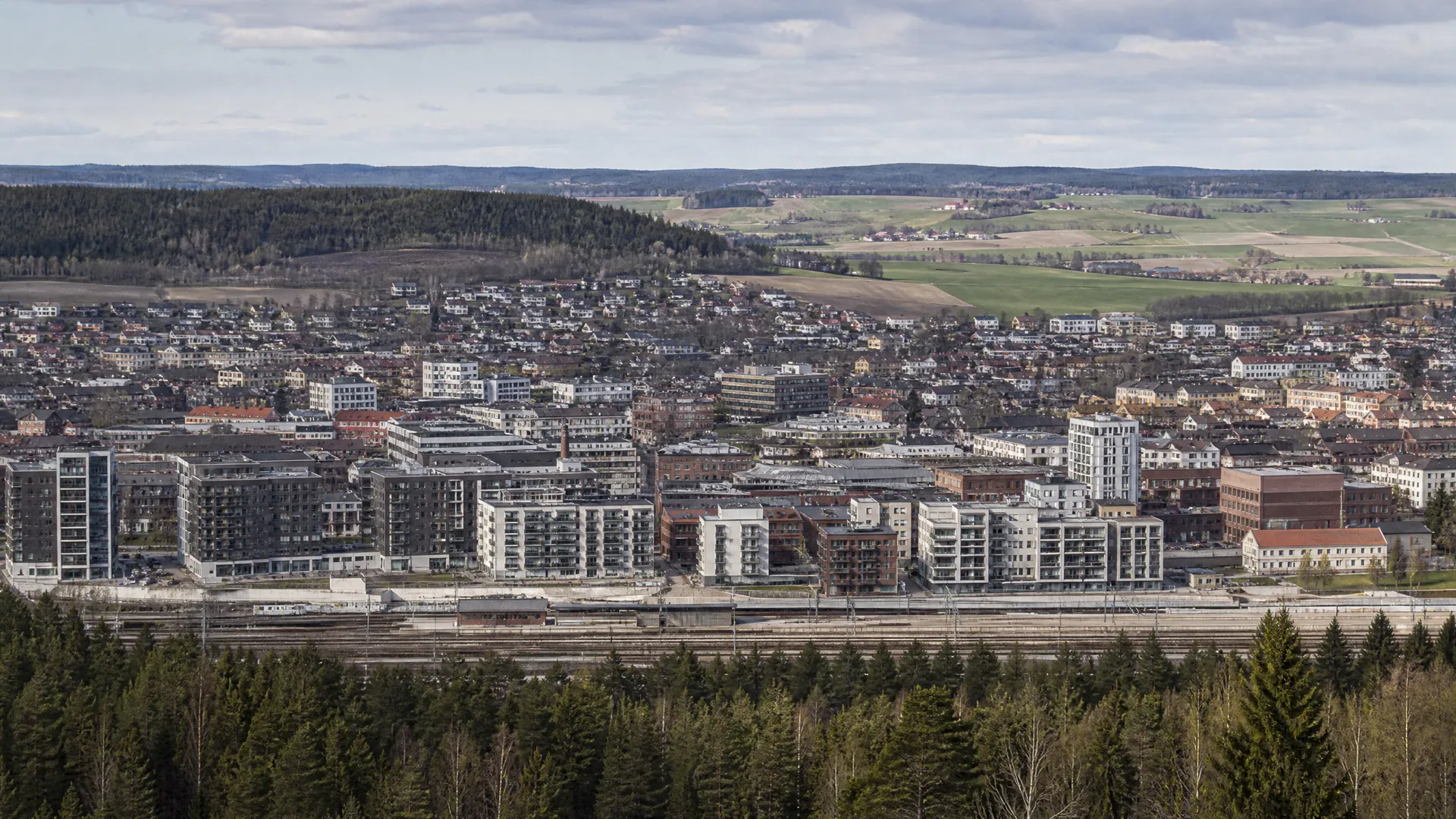 Typisk bebyggelse i Ski