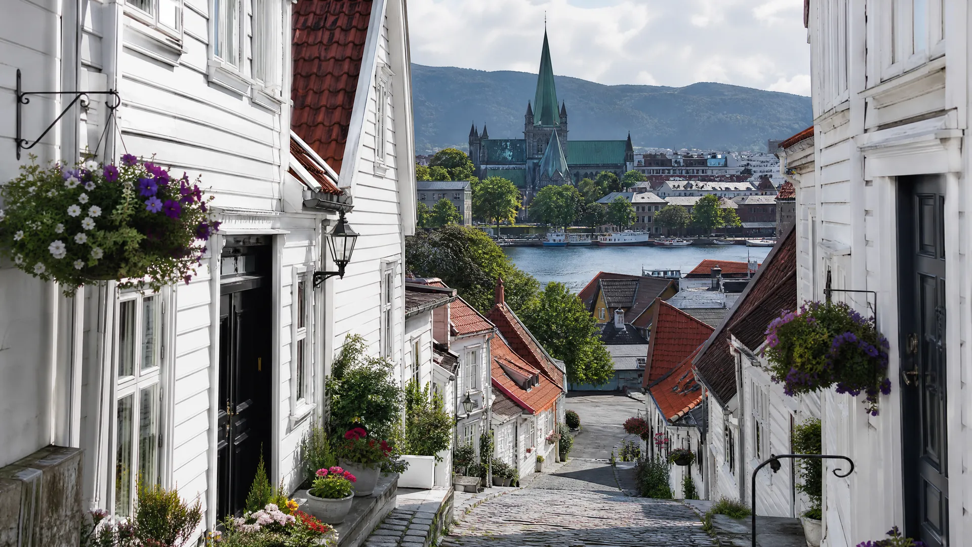 Typisk bebyggelse i Stavanger sentrum